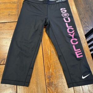 Nike Soulcycle crop womens leggings size Large